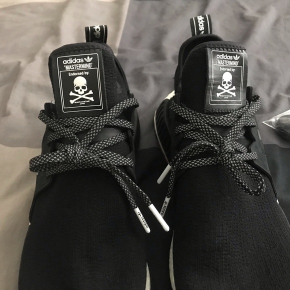Adidas Mastermind X NMD XR1 ‘Mastermind’’ Japan Black White Boost Mens size 11.5 - Picture 6 of 14